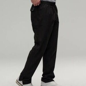 Zero Restriction Waterproof Golf Rain Pants XL Taped Seams Packable Black EUC
